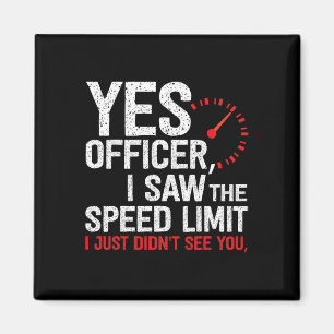 Íman Policial Speeding - Para Entusiastas De Carro, Amp