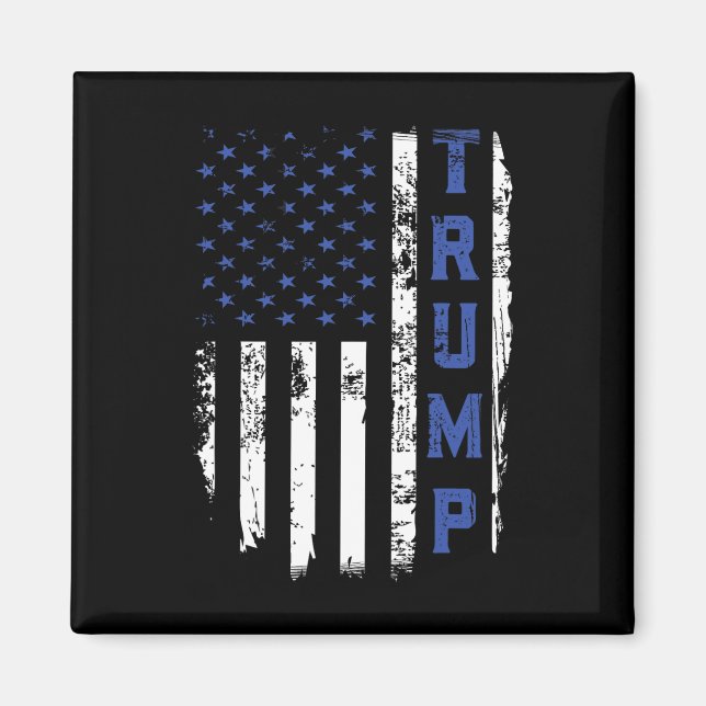Íman Policial Thin Blue Line Republican Policial Usa Ba (Frente)