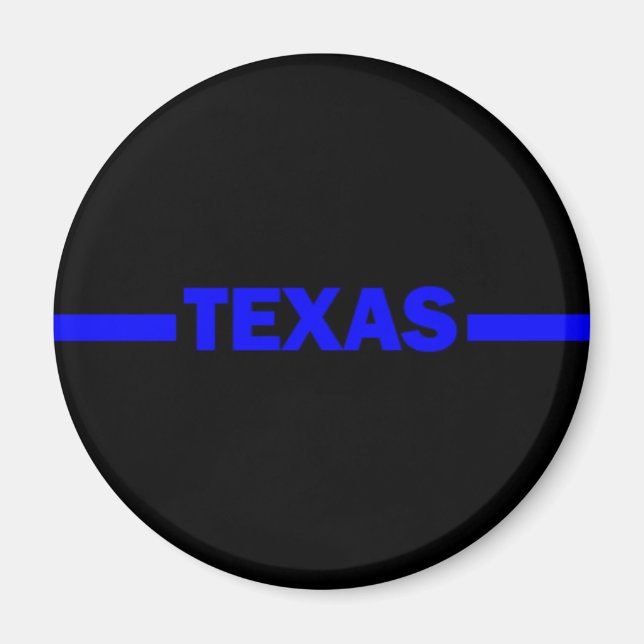 Íman Policial Thin Blue Line TEXAS (Frente)
