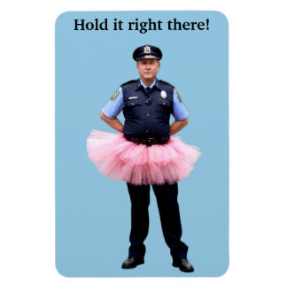 Íman Policial Vestindo um Tutu Magnet