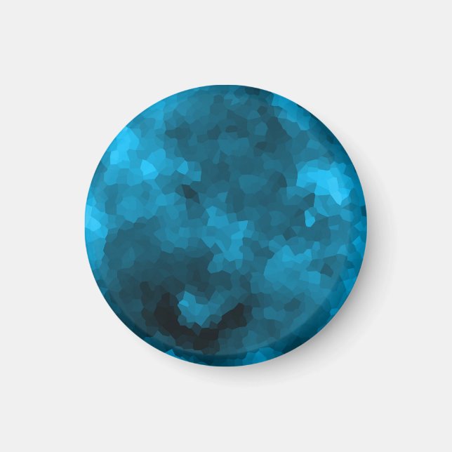 Íman Poligonal azul (Frente)