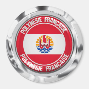 Íman Polinésia Francesa Redonda Emblem