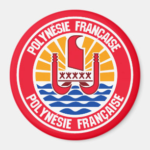 Íman Polinésia Francesa Round Emblem