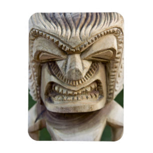 Íman Polinésia, Reino de Tonga. Close-up de tiki