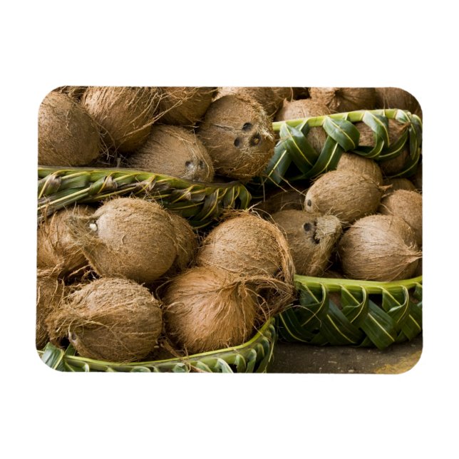 Íman Polinésia, Reino de Tonga. Exibição de cocos (Horizontal)