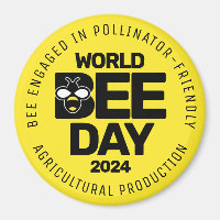 Polinizador Negro Amarelo do Dia Mundial da Abelha