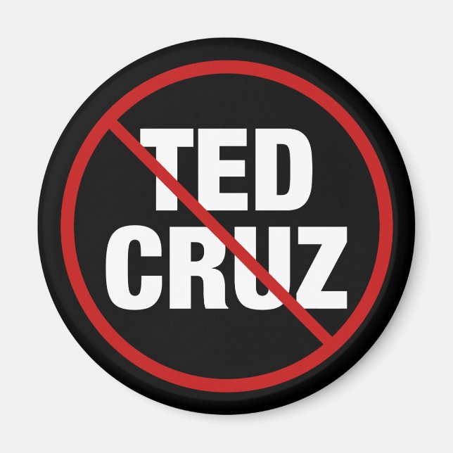 Íman Política Anti Ted Cruz Democrata do Texas (Frente)