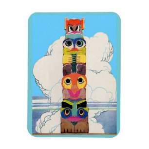 Íman pólo de totem do 1920