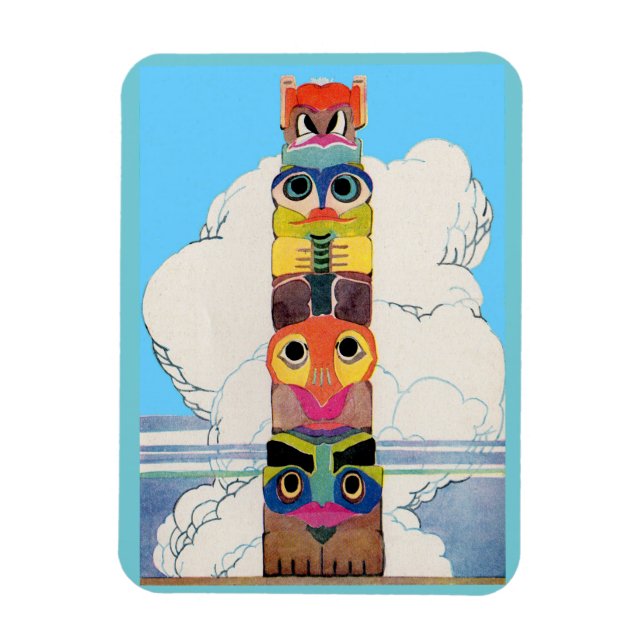 Íman polo do totem (Vertical)