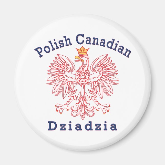 Íman Polonês Canadense Eagle Dziadzia (Frente)