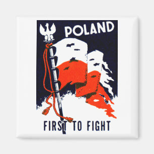 Íman Polônia de WWII, para lutar primeiramente o poste