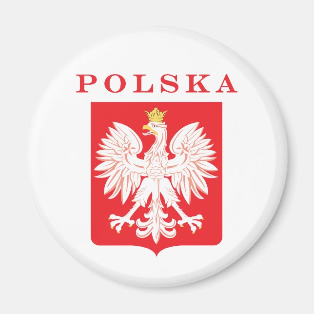 Íman Polska Eagle Red Shield (Frente)