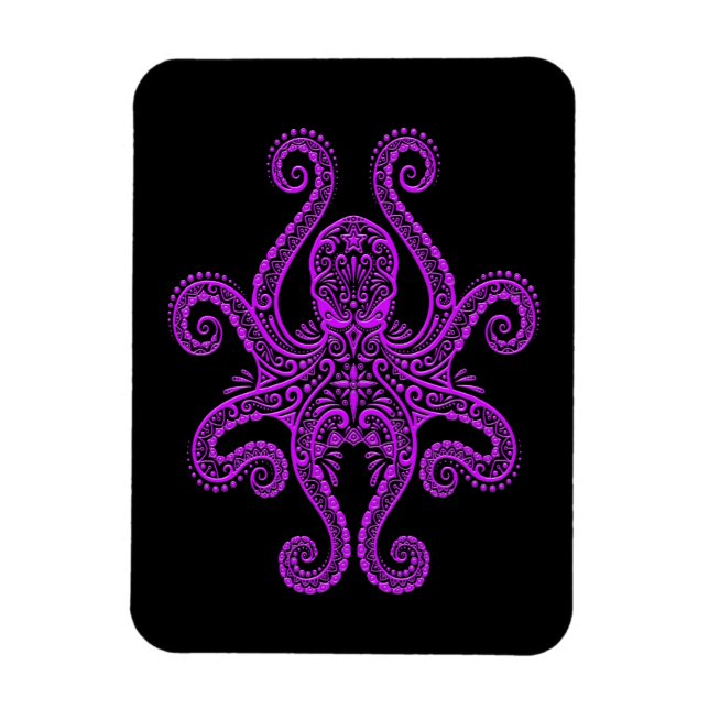 Íman Polvo Roxo Intriciado em Preto (Vertical)