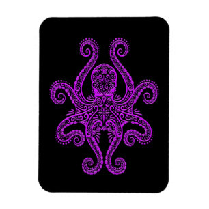 Íman Polvo roxo intrincado no preto