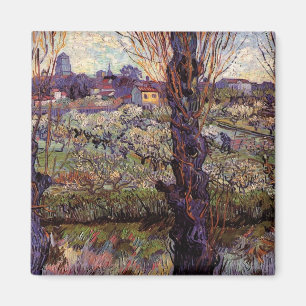 Íman Pomar em Flor, Arles por Vincent van Gogh