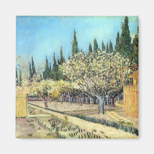 Íman Pomar em Flor, Ladeado por Ciprestes de Van Gogh