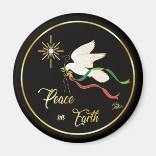 Íman Pomba Branca Espalhando Paz na Terra