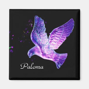 Íman Pomba brilhante personalizada
