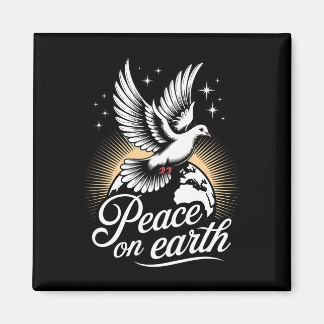 Íman Pomba da Paz na Terra e Globo Natal Pacífico (Frente)