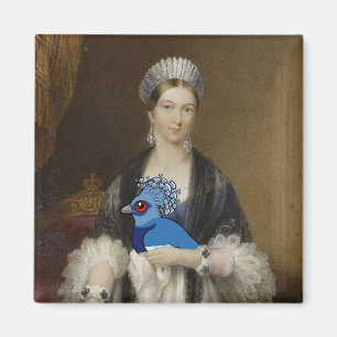 Íman Pombo coroado Victoria da rainha