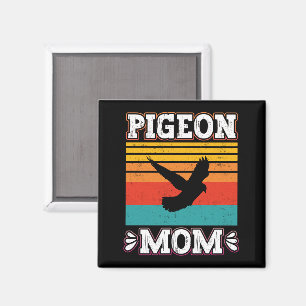 Íman Pombo Mãe Bird Fly Animal Cute Pigeon Birds Retro
