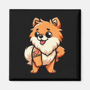 Íman Pomeraniano Eu Adoro Tatuagem De Cachorro Engraçad