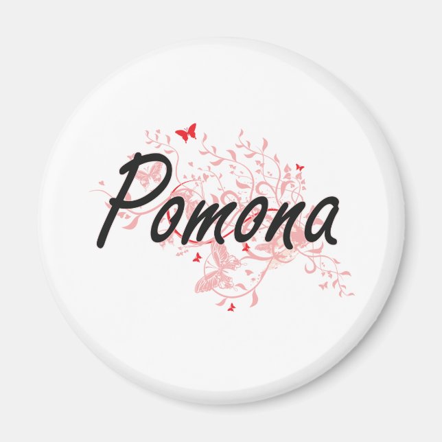Íman Pomona California City Artística design com mantei (Frente)