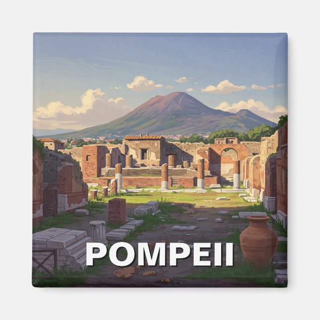 Íman Pompeia Itália Viagem (Frente)