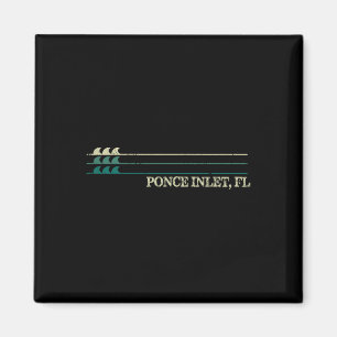 Íman Ponce Inlet Flórida Quebra Surf Retro Onda