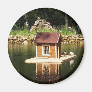 Íman Pond com casa de pássaros