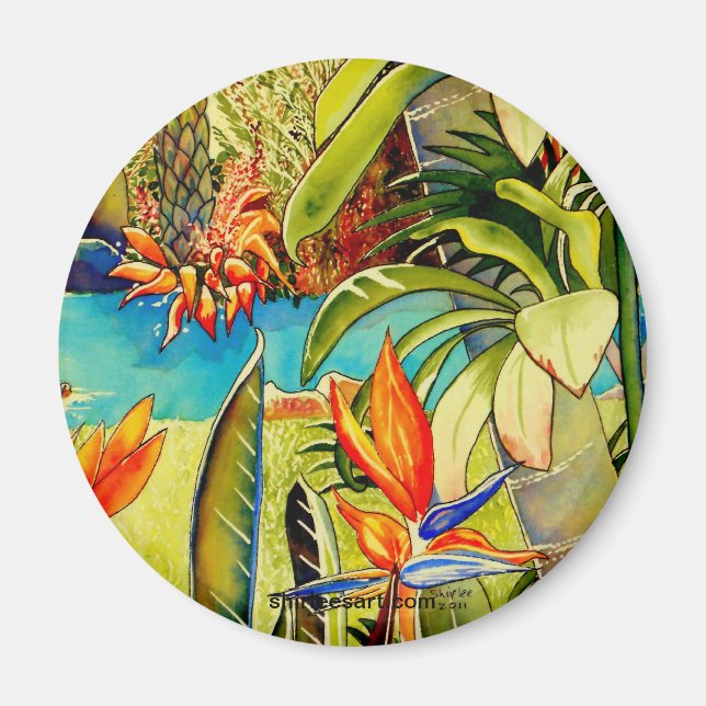 Íman Pond no plantor de abacaxi de Oahu (Frente)