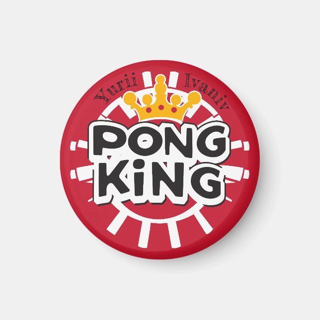Íman Pong King Red (Frente)