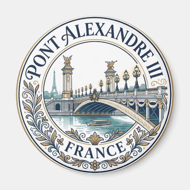 Íman Ponte Alexandre III França (Frente)