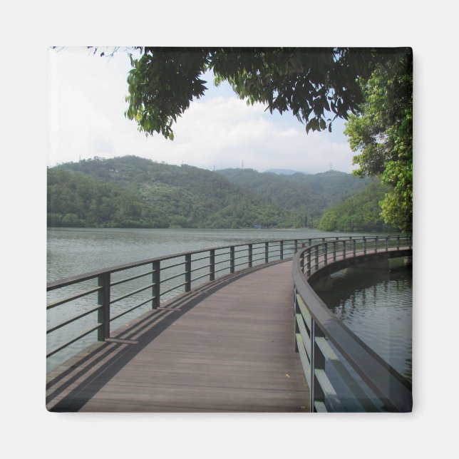 Íman Ponte Bicicleta Sobre Água (Frente)