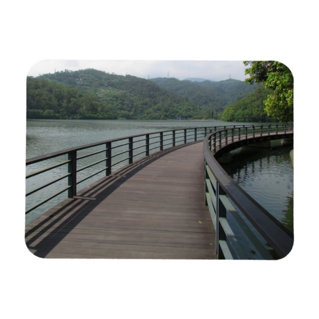 Íman Ponte Bicicleta Sobre Água (Horizontal)