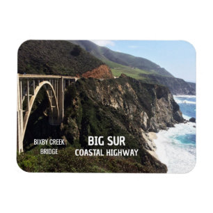 Íman Ponte Bixby Creek, Costa Big Sur, Praia, Surf, CA