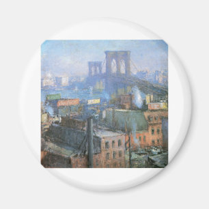 Íman Ponte Brooklyn, East River, por volta de 1916