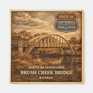 Íman Ponte Brush Creek Kansas Centennial Lembrança