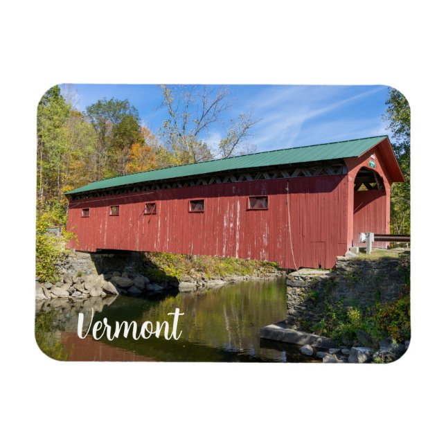 Íman Ponte Coberto de Arlington em Vermont (Horizontal)