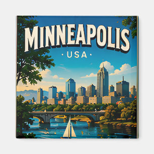 Íman Ponte da Arco de Pedra Minneapolis Minnesota 