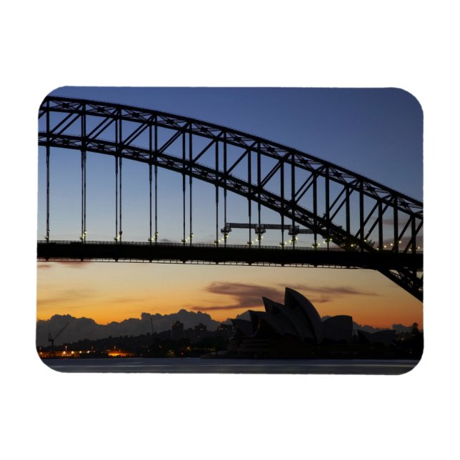Íman Ponte da Baía de Sydney e Ópera de Sydney às 2 (Horizontal)