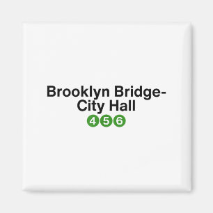 Íman Ponte de Brooklyn Nova York Sinais da Estação de M