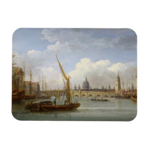 Íman Ponte de Londres, com a catedral de St Paul nos Di
