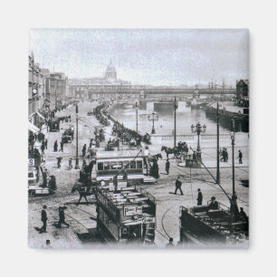 Íman Ponte de O Connell e o rio Liffey, Dublin