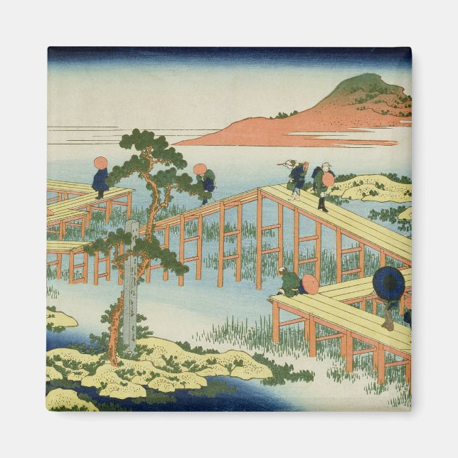 Íman Ponte de oito partes, província de Mucawa, Japão,  (Frente)