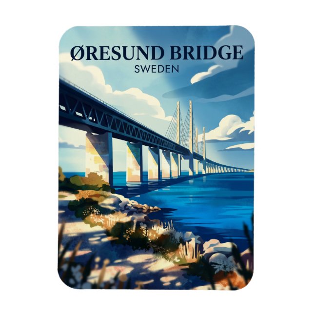 Íman Ponte de Øresund Suécia (Vertical)