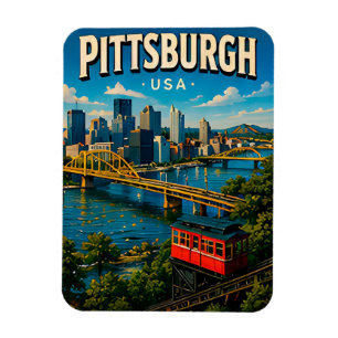 Íman Ponte de Pittsburgh Souvenir da Pensilvânia