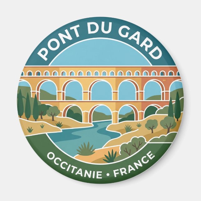 Íman Ponte do Gard França (Frente)