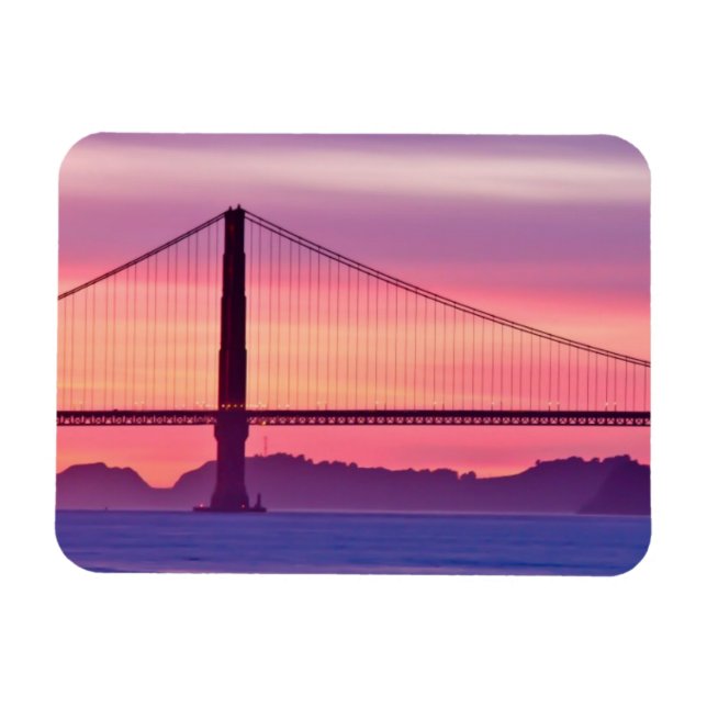 Íman Ponte do portão do ouro no Sunset (Horizontal)