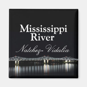 Íman Ponte do rio Mississípi - ímã de Natchez Vidali
